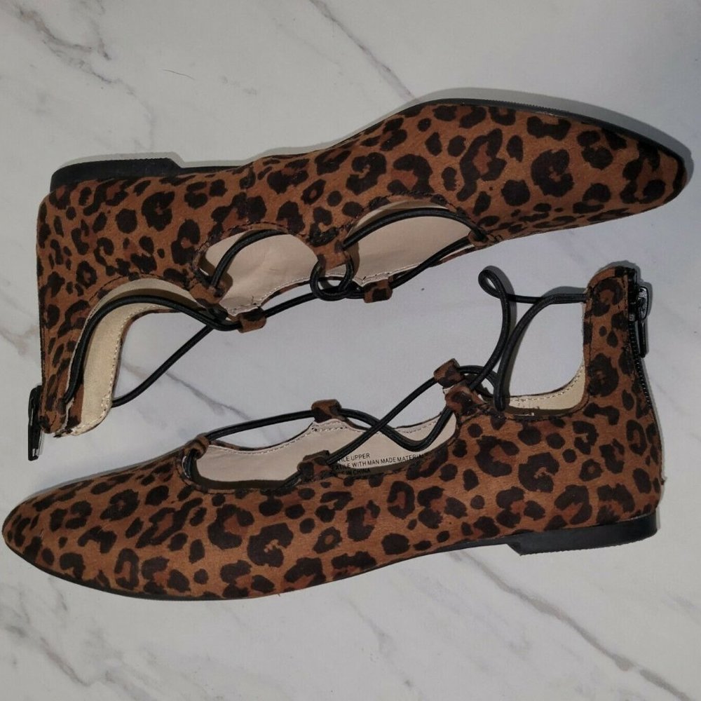 Girl's Cat & Jack Leopard Ballet Flats Size 4